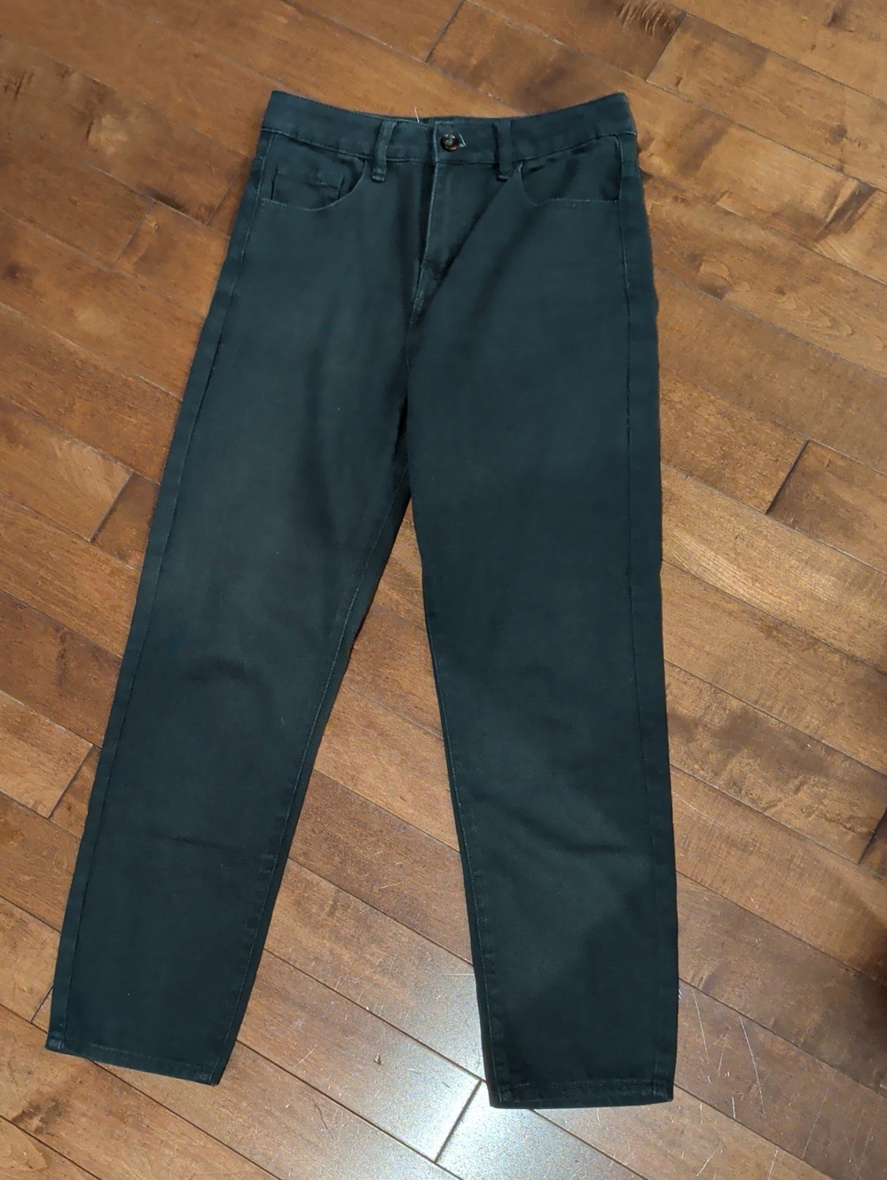 twik Dark Green Slim Straight Chinos